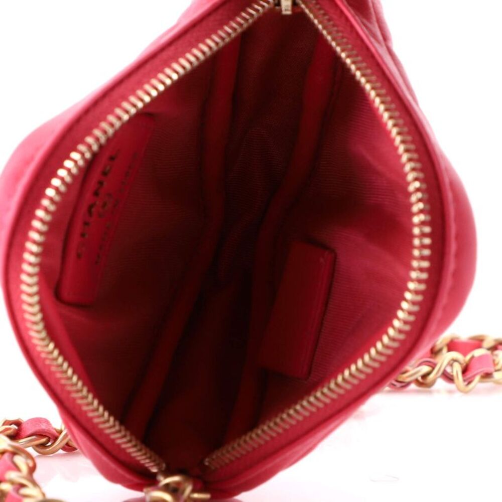 Chanel Diamond Clutch with Chain Quilted Lambskin Pink - Picture 5 of 7